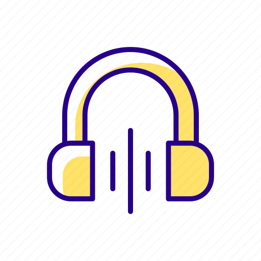 Headphones, listen music, sound, technology icon - Download on Iconfinder