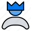 1, crown, user, king, royal, award 
