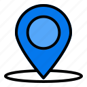 1, pin, location, marker, navigation, position