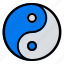 yin, yang, sign, lunar, taosm 
