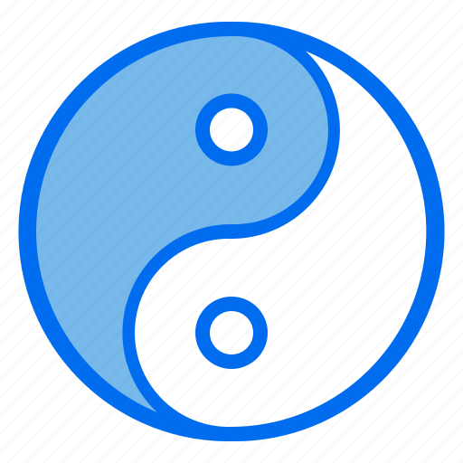 1, yin, yang, sign, lunar, taosm icon - Download on Iconfinder