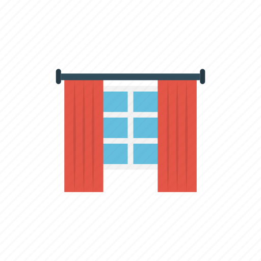 Curtains, home, house, interior, window icon - Download on Iconfinder