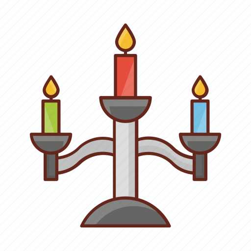 Candelabra, candles, decoration, interior, furniture icon - Download on Iconfinder