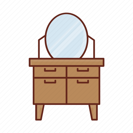 Mirror, table, desk, furniture, interior icon - Download on Iconfinder
