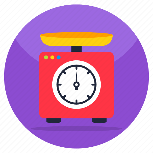Kitchen scale, weight scale, weight machine, measurement scale, weighing scale icon - Download on Iconfinder