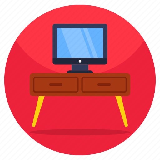 Tv, tv stand, television, tv trolley, tv set icon - Download on Iconfinder