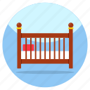 baby crib, baby cot, baby cradle, baby bed, furniture