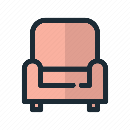 Seat, chair, sofa, households, interior, furniture, living room icon - Download on Iconfinder