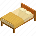 bed, bedroom, decor, frame, furnishing, interior, wooden