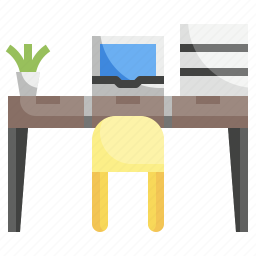 Desk, furniture, household, studio, room icon - Download on Iconfinder