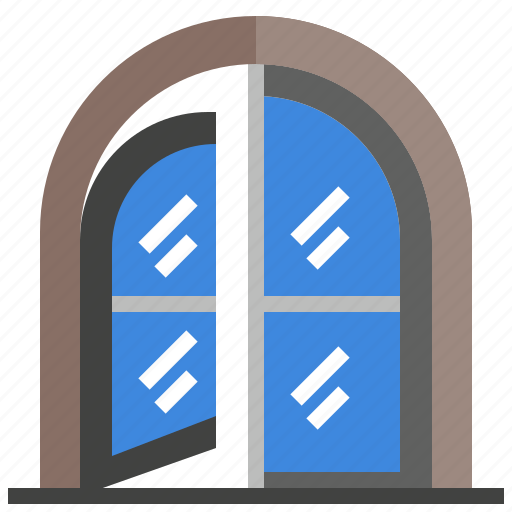Door, curve, wood, arch, furniture, household icon - Download on Iconfinder