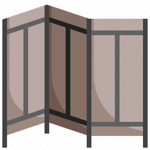 Partition, curtain, furniture, privacy, bedroom icon - Download on Iconfinder