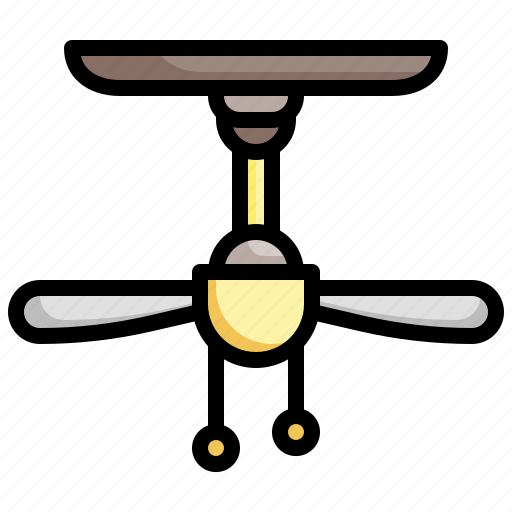 Ceiling, fan, furniture, household, air, light icon - Download on Iconfinder