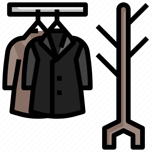 Coat, rack, hat, stand, furniture, household, clothes icon - Download on Iconfinder