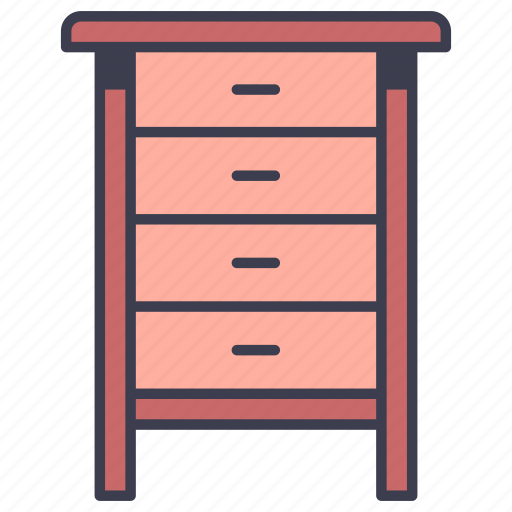 Design, drawer, furniture, home, house, interior, storage icon - Download on Iconfinder