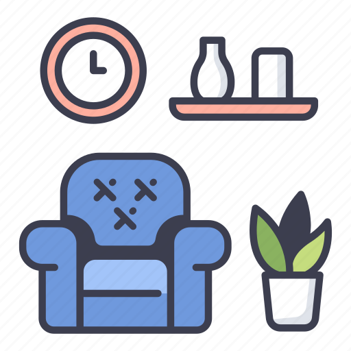 Apartment, design, furniture, home, living, room, sofa icon - Download on Iconfinder