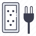 cable, connection, electricity, energy, plug, power, socket