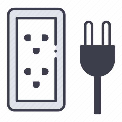 Cable, connection, electricity, energy, plug, power, socket icon - Download on Iconfinder