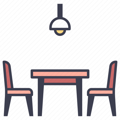 Chair, dining, furniture, home, interior, room, table icon - Download on Iconfinder