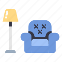 furniture, home, interior, lamp, living, room, sofa