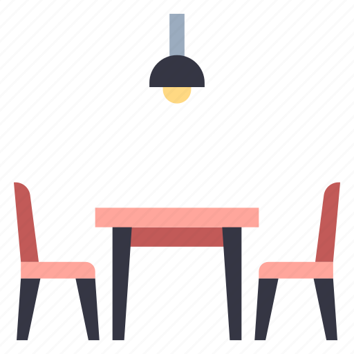 Chair, dining, furniture, home, interior, room, table icon - Download on Iconfinder