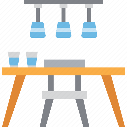 Chair, dining, furniture, home, interior, kitchen, table icon - Download on Iconfinder