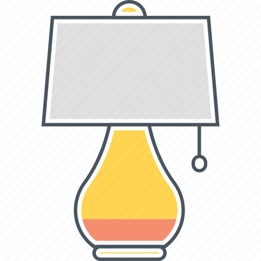 Lamp, furniture, light, lighting, table lamp icon - Download on Iconfinder