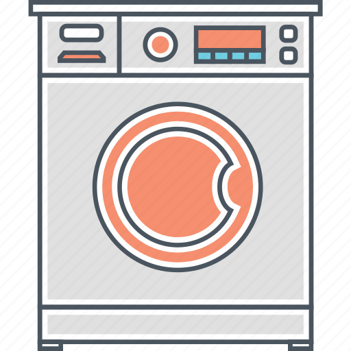 Washing, appliance, laundromat, laundry, washer, washing machine icon - Download on Iconfinder