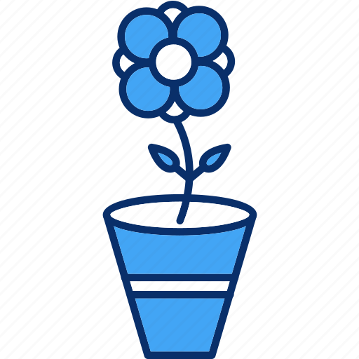 Flower, interior, pot, with icon - Download on Iconfinder