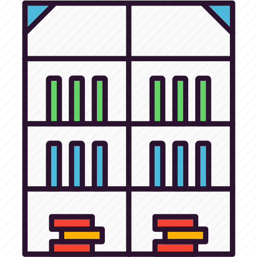 Bookcase, books, education, interiror icon - Download on Iconfinder