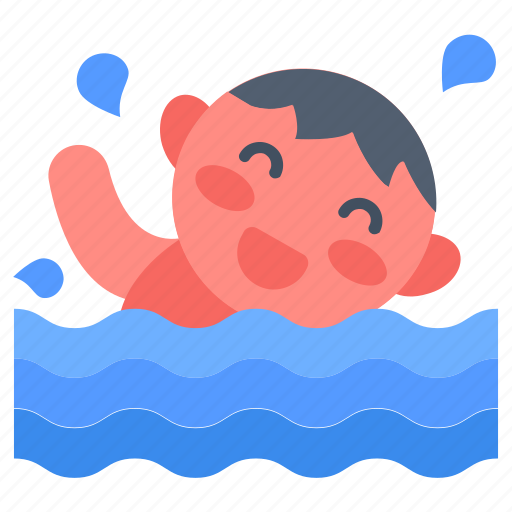 Swimming, bathing, kid, activity, school, competition, game icon - Download on Iconfinder