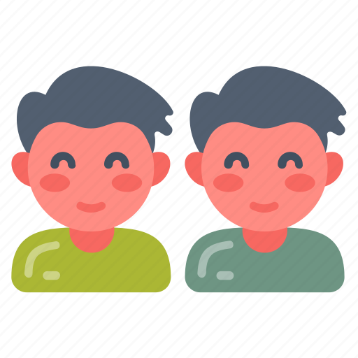Twins, twin, genetics, embryos, boys, kids icon - Download on Iconfinder