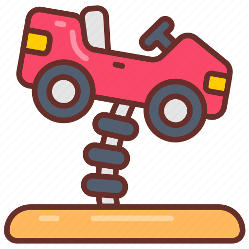 Playground, car, jumping, toddler, fun, mini, funland icon - Download on Iconfinder