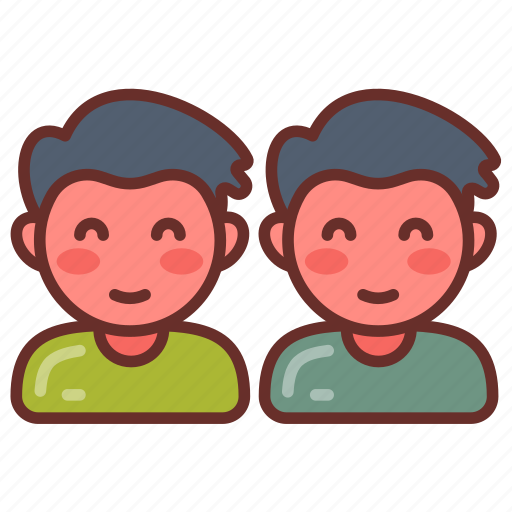 Twins, twin, genetics, embryos, boys, kids icon - Download on Iconfinder