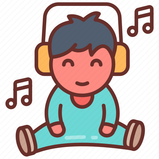 Music, time, headphone, notes, boy icon - Download on Iconfinder