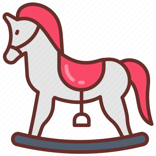 Rocking, horse, riding, game, childhood, playtime, classic icon - Download on Iconfinder