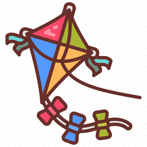 Kite, flying, art, asian, culture, colorful icon - Download on Iconfinder