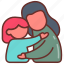 hug, cuddle, cares, parental, love, welcome 