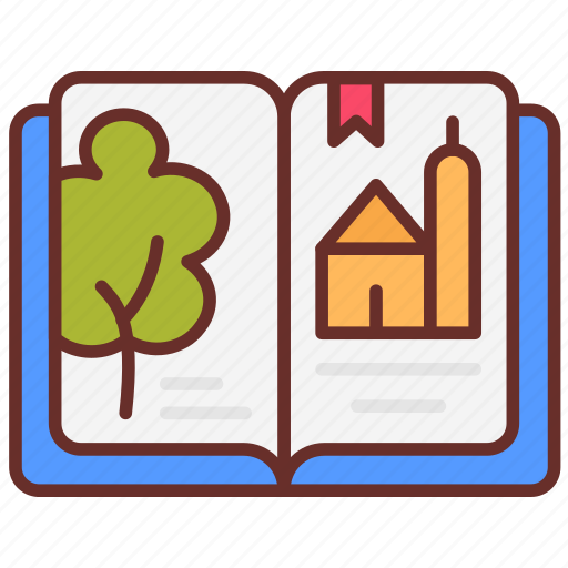 Storey, book, color, picture, school, syllabus, pre icon - Download on Iconfinder