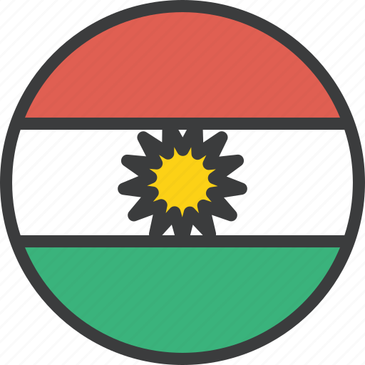 Asian, country, flag, kurdish, kurdistan, national, region icon - Download on Iconfinder