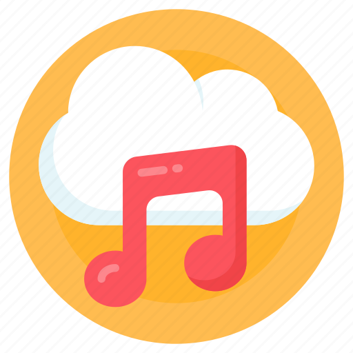 Cloud music, cloud media, music storage, cloud song, audio cloud icon - Download on Iconfinder