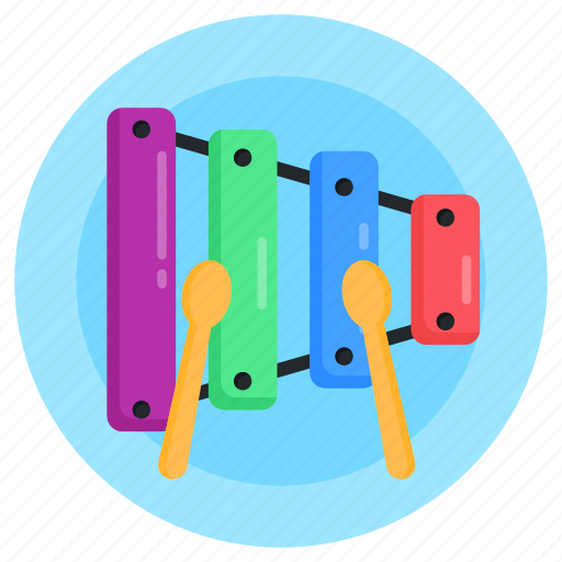 Glockenspiel, xylophone, vibraphone, metallophone, percussion instrument icon - Download on Iconfinder