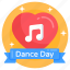 music badge, music banner, world dance day, romantic music, music love 