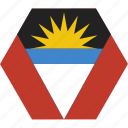 antigua, barbuda, caribbean, flag, national