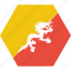 asian, bhutan, country, flag, national, bhutanese 