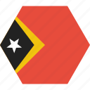 country, east, flag, national, timor, timorean, asian