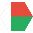 african, country, flag, madagascar, national
