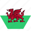 country, european, flag, national, wales, welsh 