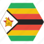 african, country, flag, national, rhodesia, zimbabwe, zimbabwean 