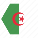 algeria, algerian, country, flag, national, african